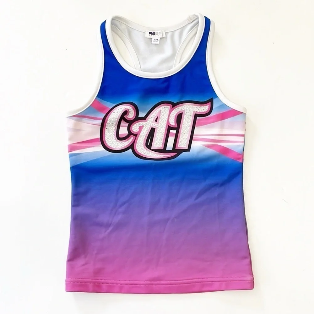 Rebel Athletic CAT cheerleading racerback tank top